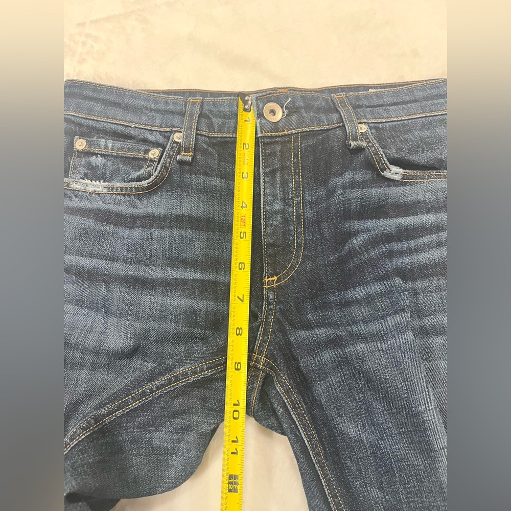 rag & bone Dre Low-Rise Slim Boyfriend Jeans - Harper Wash - Size 27 - Picture 6 of 12